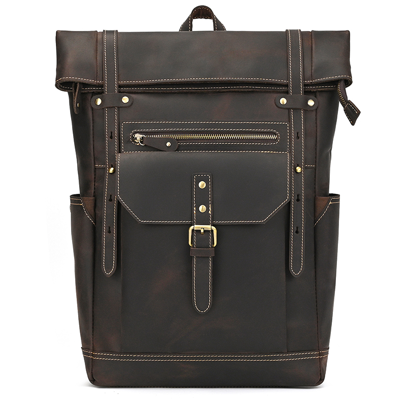 Leather Backpack Vintage - Crazy Horse Leder Herren Rucksack Echtes