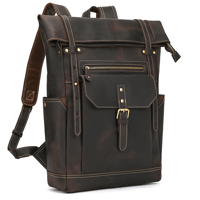 Crazy Horse Leder Herren Rucks – Leather Backpack Vintage Bewertung und Preis